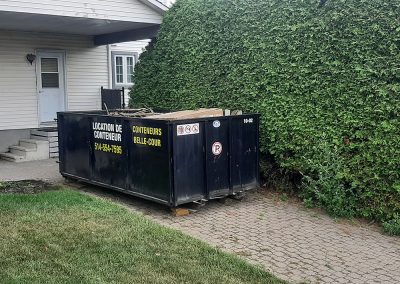 location de conteneur à déchets Terrebonne - Conteneur Belle-Cour situé dans Lanaudière
